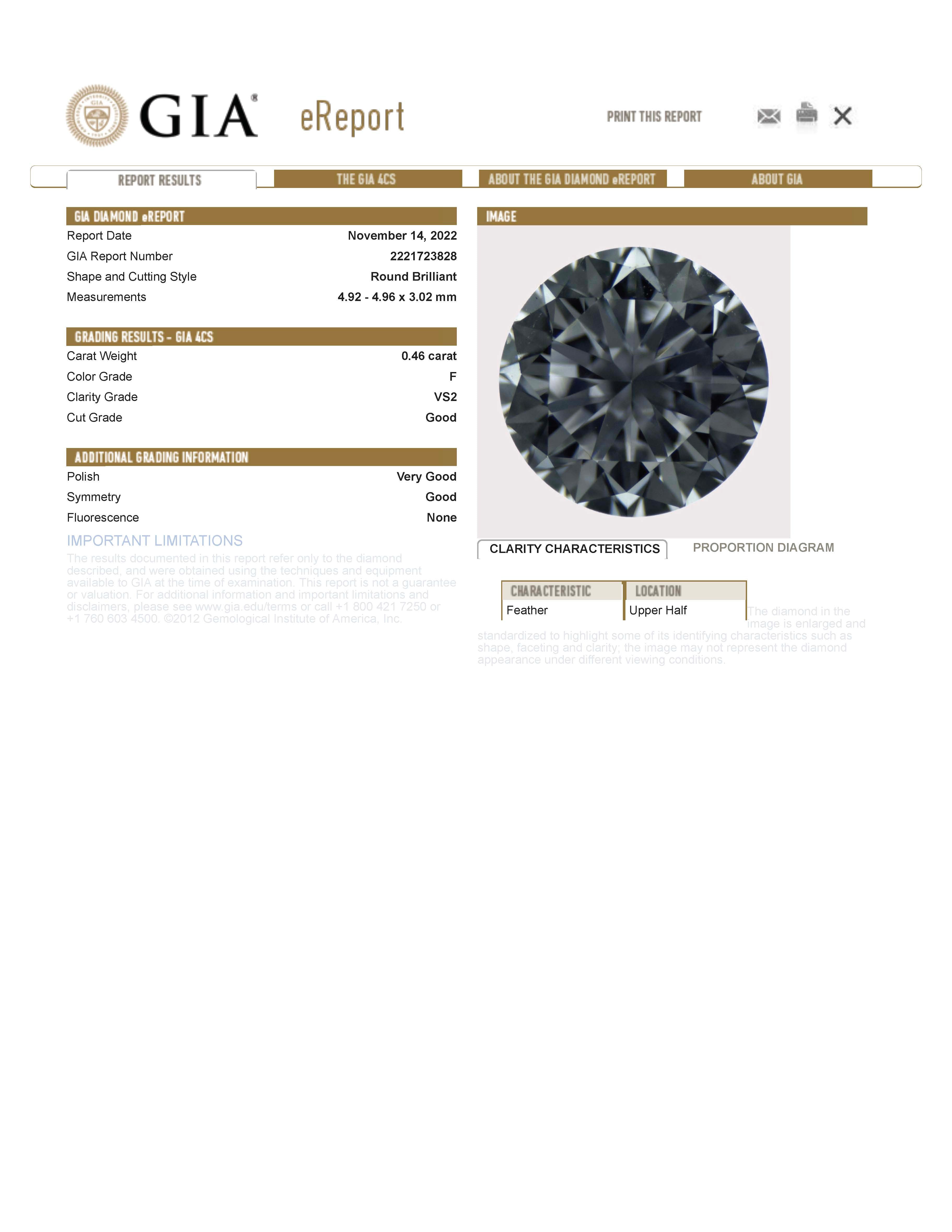 14K White Gold Diamond Stud Earrings