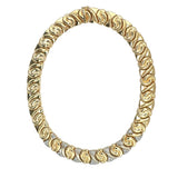 14K White and Yellow Gold Diamond Link Necklace