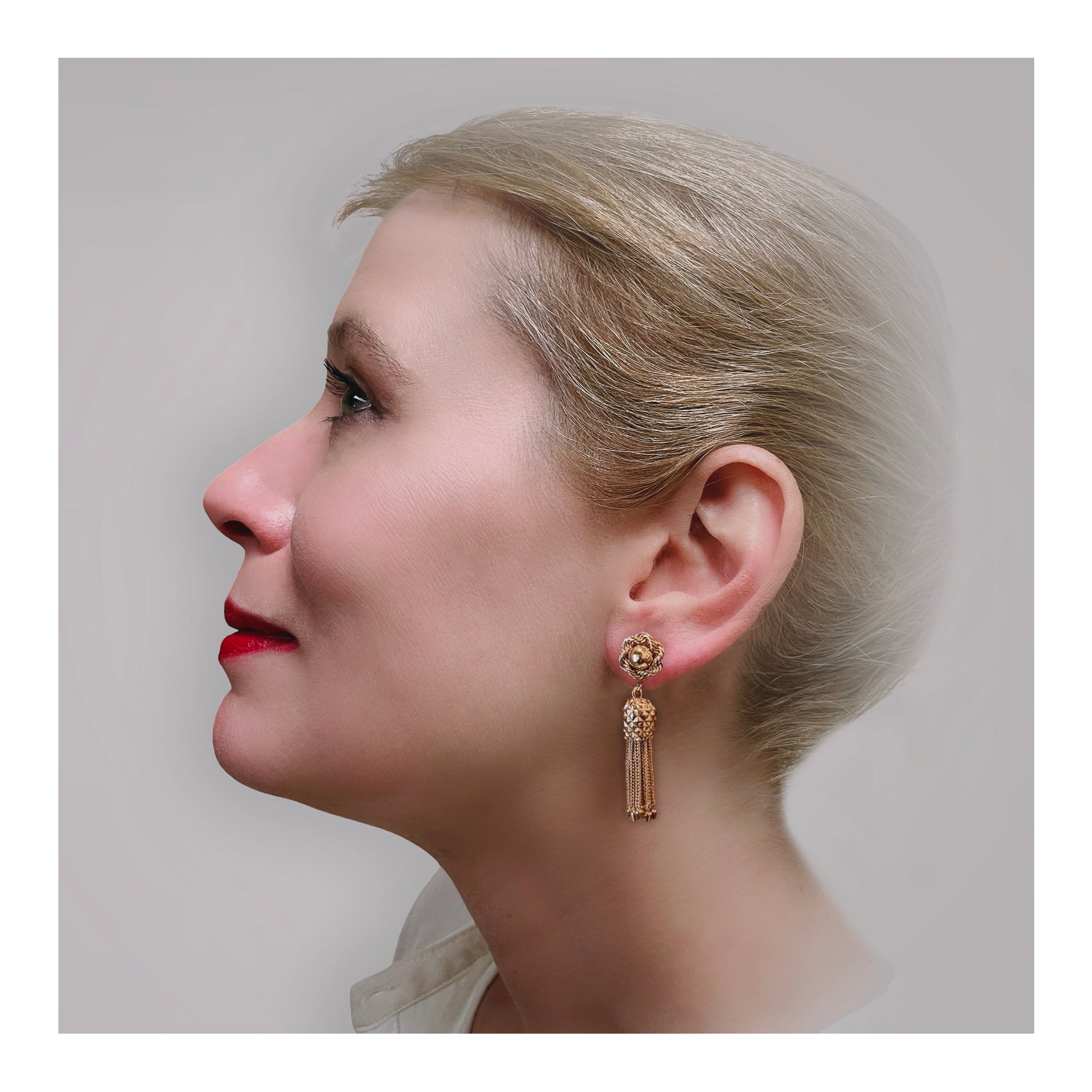 14K Yellow Gold Dangling Earrings