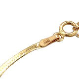 14K Yellow Gold Diamond Solitaire Pendant