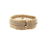 14K Yellow Gold Garnet Bracelet