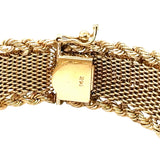 14K Yellow Gold Garnet Bracelet