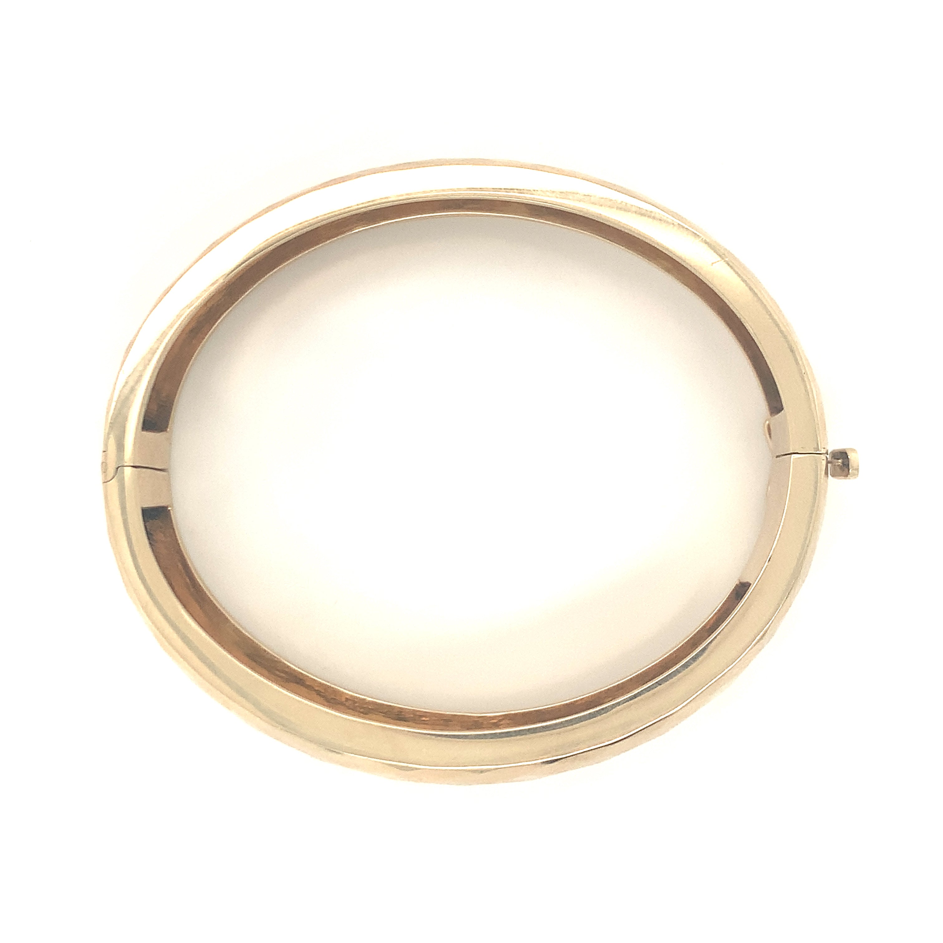 14k Yellow Gold Bangle Bracelet, circa 1970s
