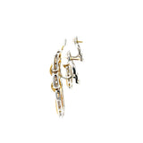 18K Gold Diamond Dangle Earrings
