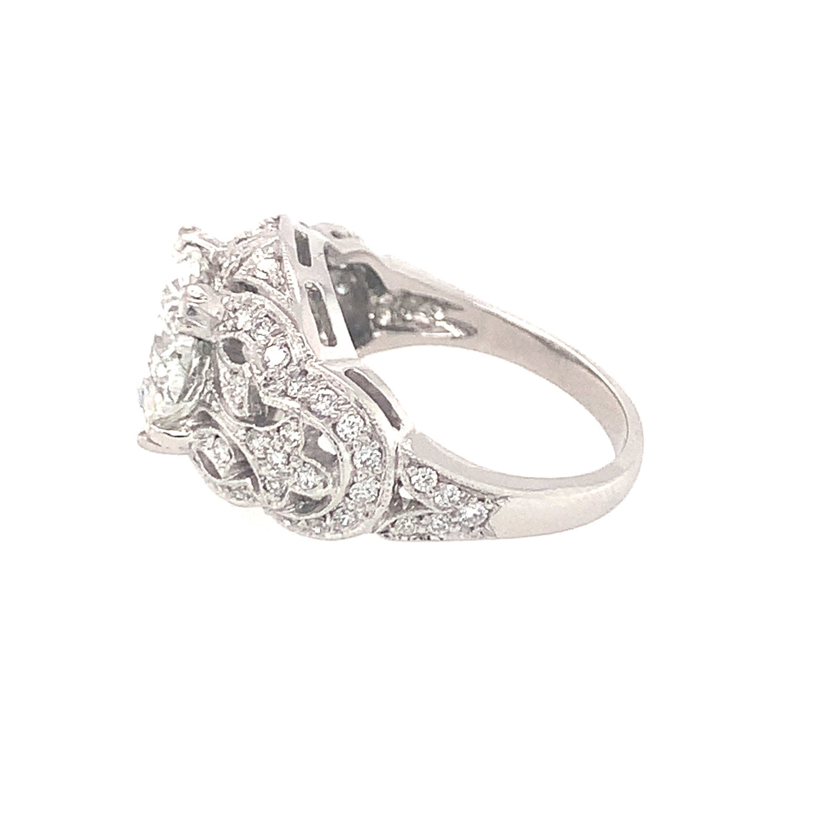 3.00 Carat Diamond Engagement Platinum Ring