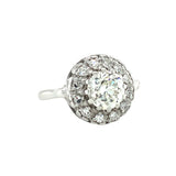 Art Deco Diamond Solitaire White Gold Ring