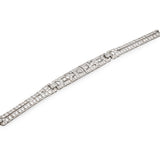 Art Deco Diamond Platinum Bracelet, circa 1920s