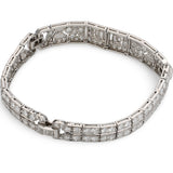 Art Deco Diamond Platinum Bracelet, circa 1920s