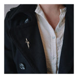 Victorian Era 10K Yellow Gold Pearl Pin