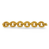 Open Link 14k Yellow Gold Bracelet by “La Triomphe”, circa 1960s