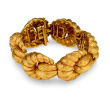 Shell Link 18k Rose Gold Bracelet, circa 1960s