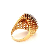 Citrine and Diamond Ring in 18K Yellow Gold, circa 1960s