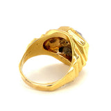 Diamond 18K Yellow Gold Cocktail Ring, circa 1970s