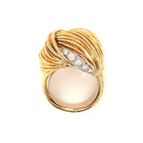 Diamond 18K Yellow Gold Knot Ring