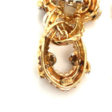 Diamond Dangle 18K Gold Earrings