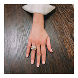 Diamond Dome 18K Yellow Gold and Platinum Ring, circa 1970s