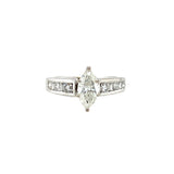 Diamond Engagement Ring in 14k White Gold