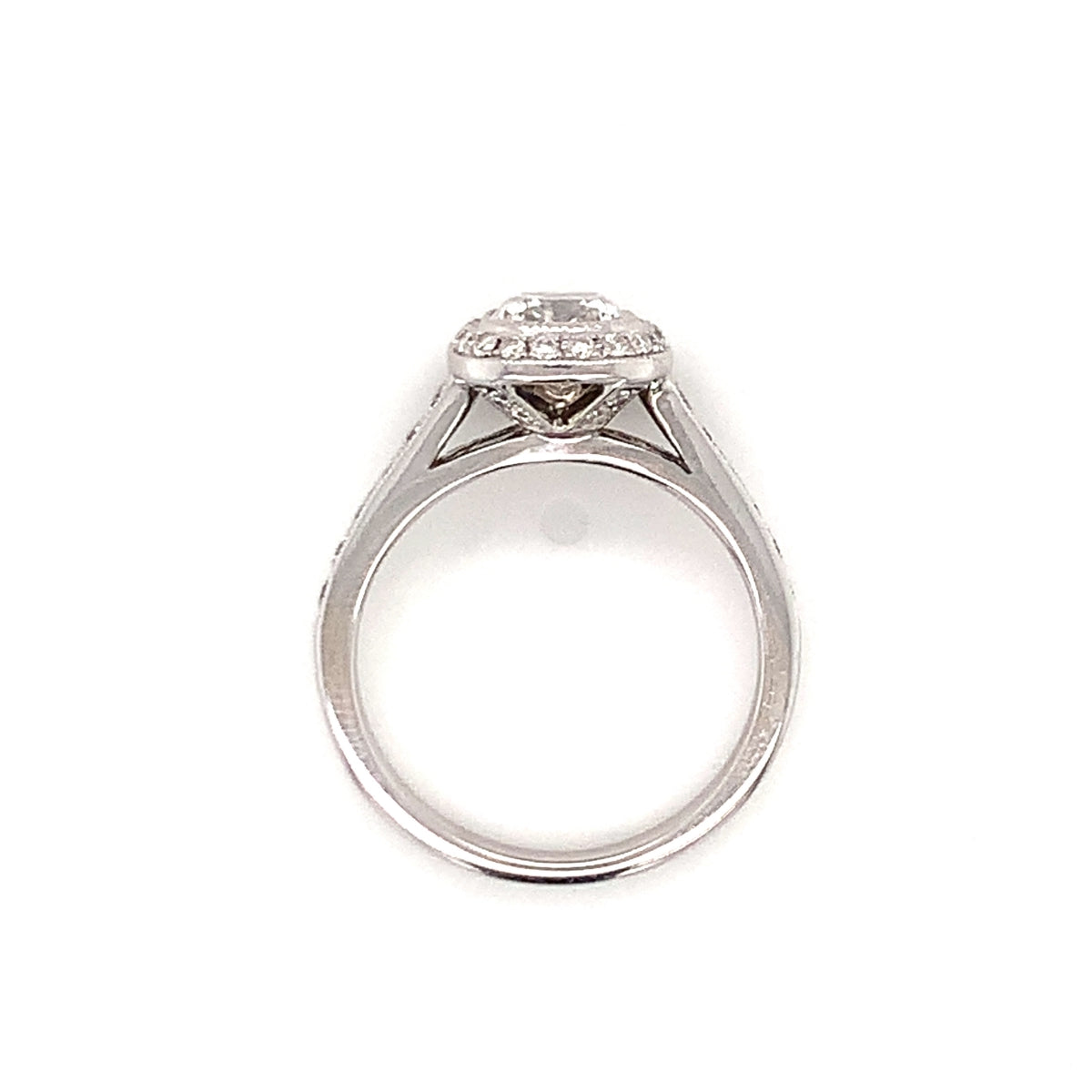 Diamond Engagement Ring in 18K White Gold