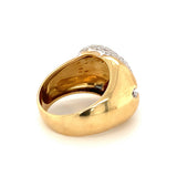 Diamond Pave Gold Ring, circa 1970s