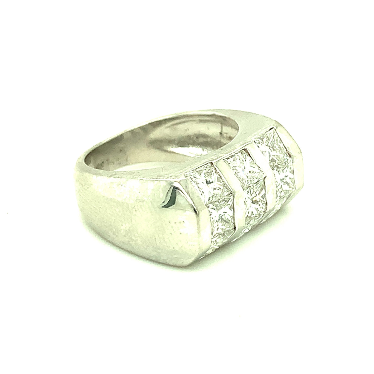 Diamond Platinum Band Ring