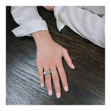 Diamond Platinum Band Ring