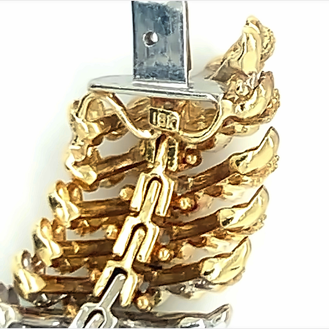 Diamond Two-Tone Gold Bracelet, circa 1960s