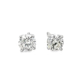 14K WHITE GOLD DIAMOND STUD EARRINGS