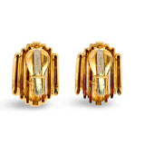 Fan Motif 18k Yellow Gold Earclips by David Webb, circa 1970s