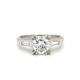GIA Certified 1.04 Carat Diamond Platinum Engagement Ring