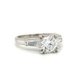 GIA Certified 1.04 Carat Diamond Platinum Engagement Ring