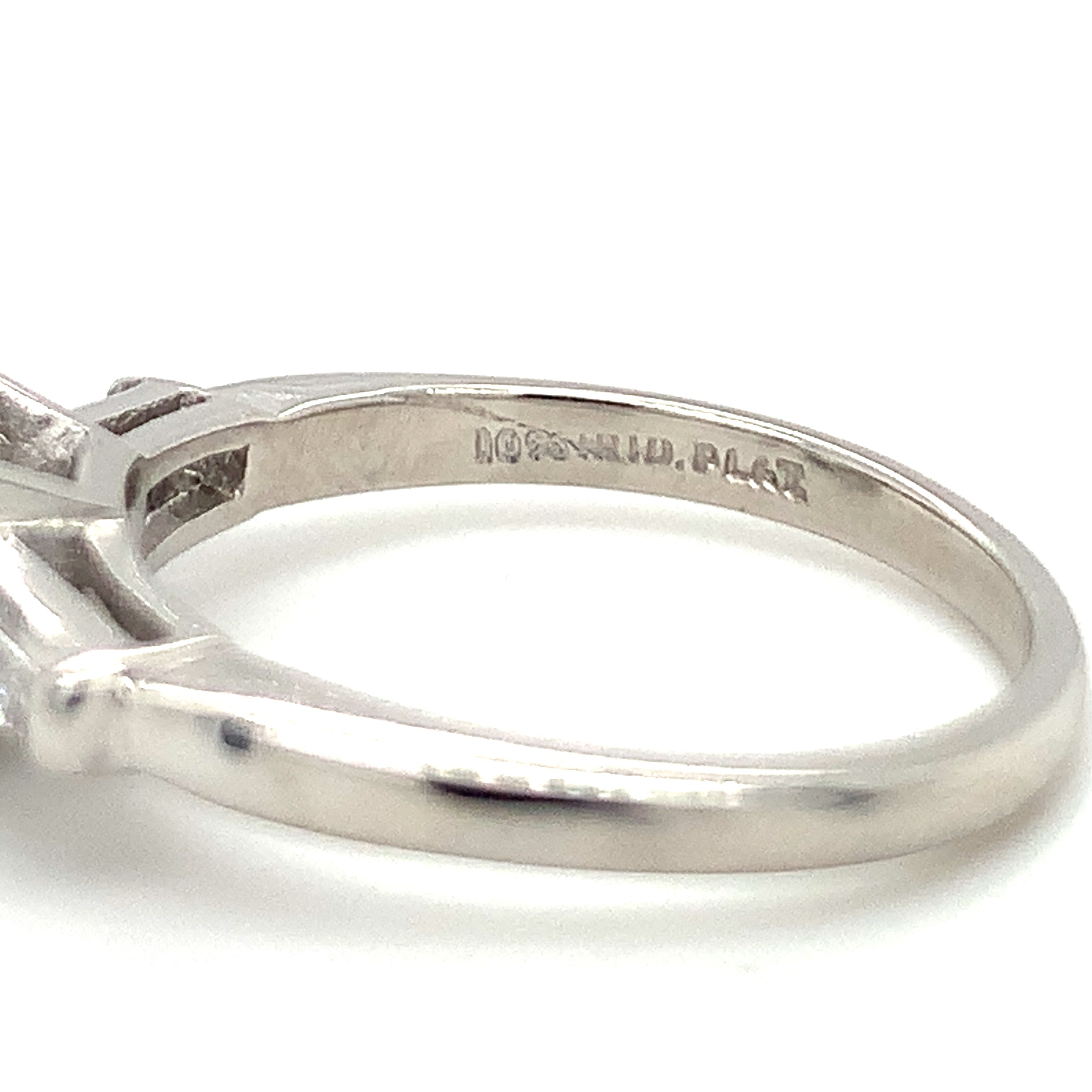 GIA Certified 1.04 Carat Diamond Platinum Engagement Ring