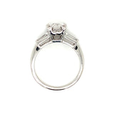 GIA Certified 1.04 Carat Diamond Platinum Engagement Ring