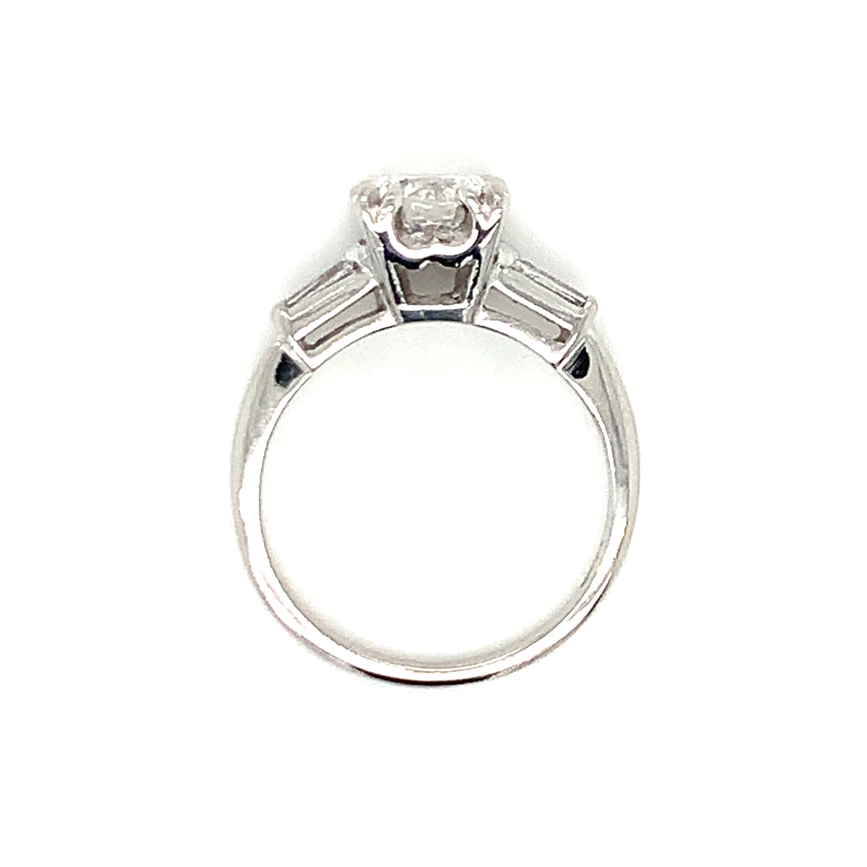 GIA Certified 1.04 Carat Diamond Platinum Engagement Ring