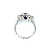 GIA Certified 1.62 Carat Diamond 18K White Gold Engagement Ring