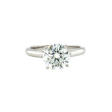 GIA Certified 1.63 Carat Diamond White Gold Engagement Ring