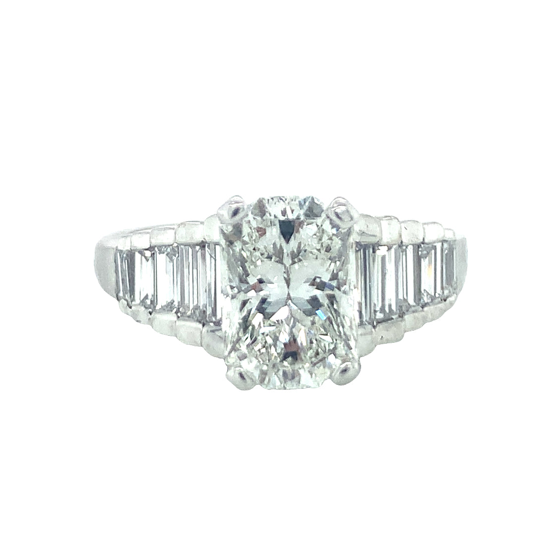 GIA Certified 1.79 Carat Diamond Platinum Engagement Ring