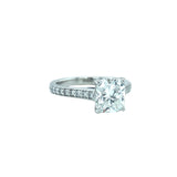 GIA Certified 1.81 Carat Diamond Platinum Engagement Ring