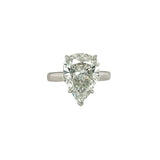 GIA Certified 5.31 Carat Diamond Platinum Engagement Ring