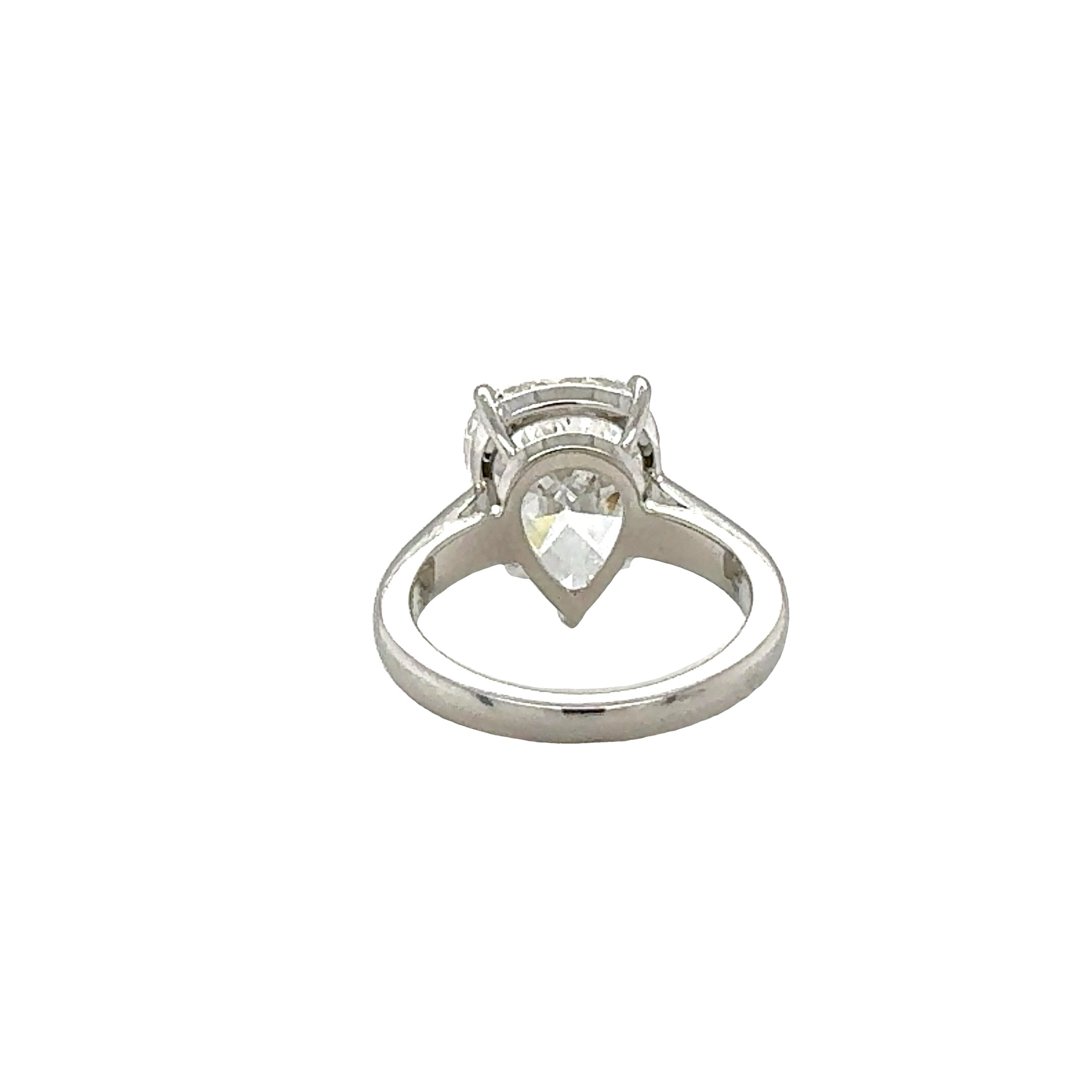 GIA Certified 5.31 Carat Diamond Platinum Engagement Ring