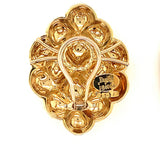 Hammered 18K Yellow Gold Earclips by Henry Dunay, circa 1970s