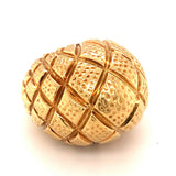 Immense 22K Yellow Gold Dome Ring, circa 1960s