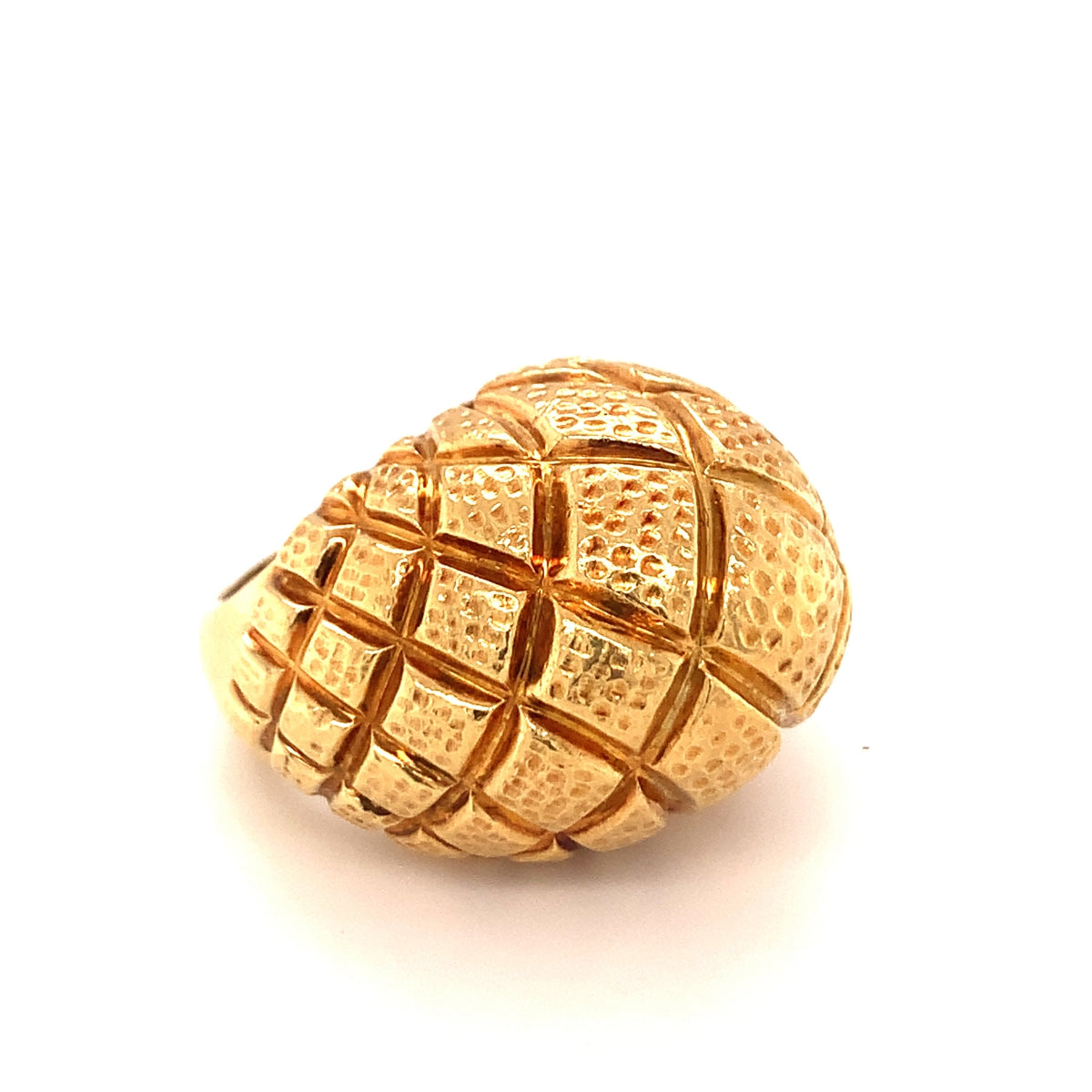 Immense 22K Yellow Gold Dome Ring, circa 1960s