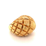 Immense 22K Yellow Gold Dome Ring, circa 1960s