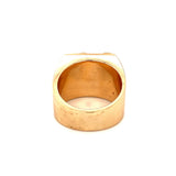 Jade and Ruby 18K Yellow Gold Ring, circa 1940s