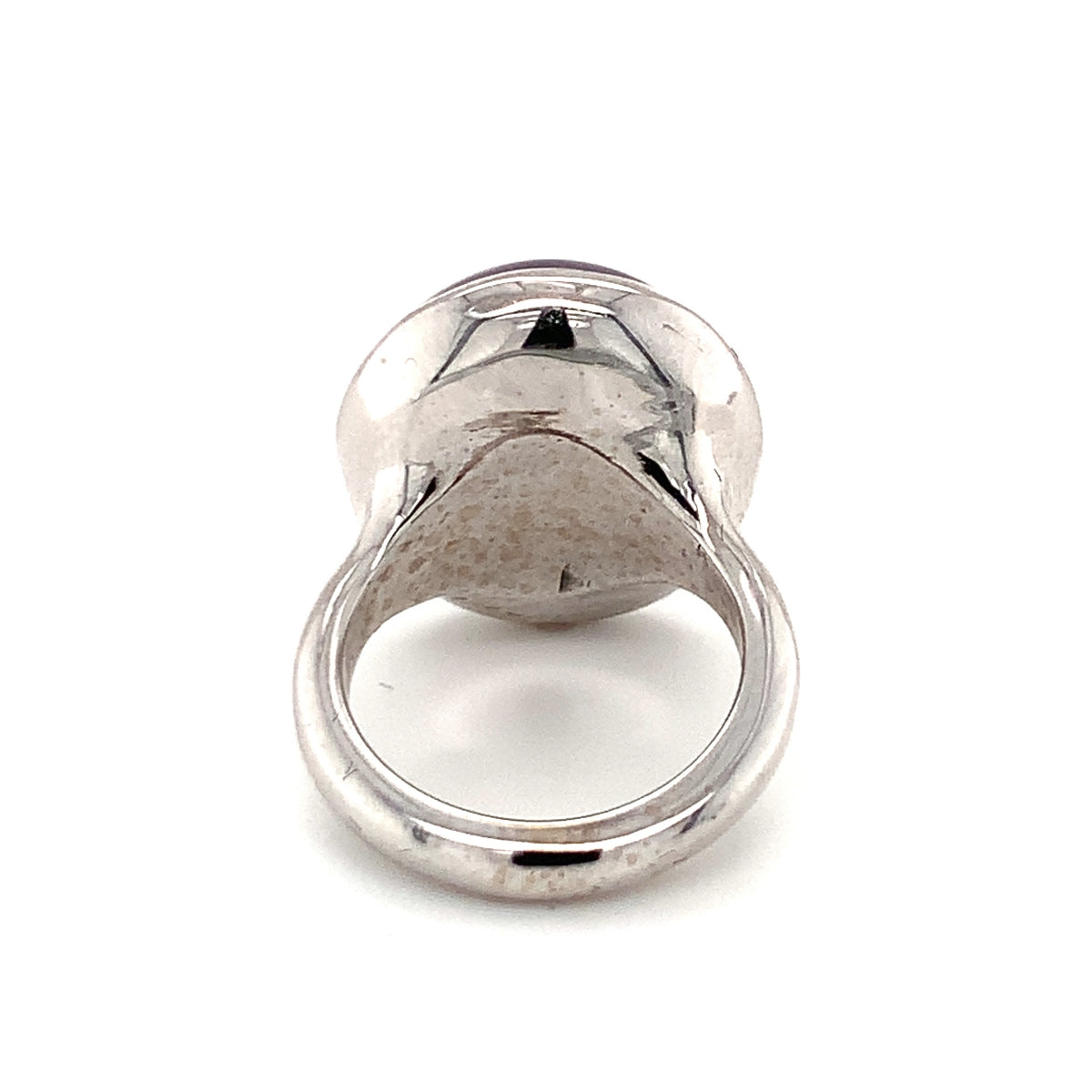 Mid-century Purple Star Sapphire 18K White Gold Ring, circa 1950s