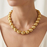 Shell Link 18K Gold Necklace by Hammerman Brothers, Circa 1960s