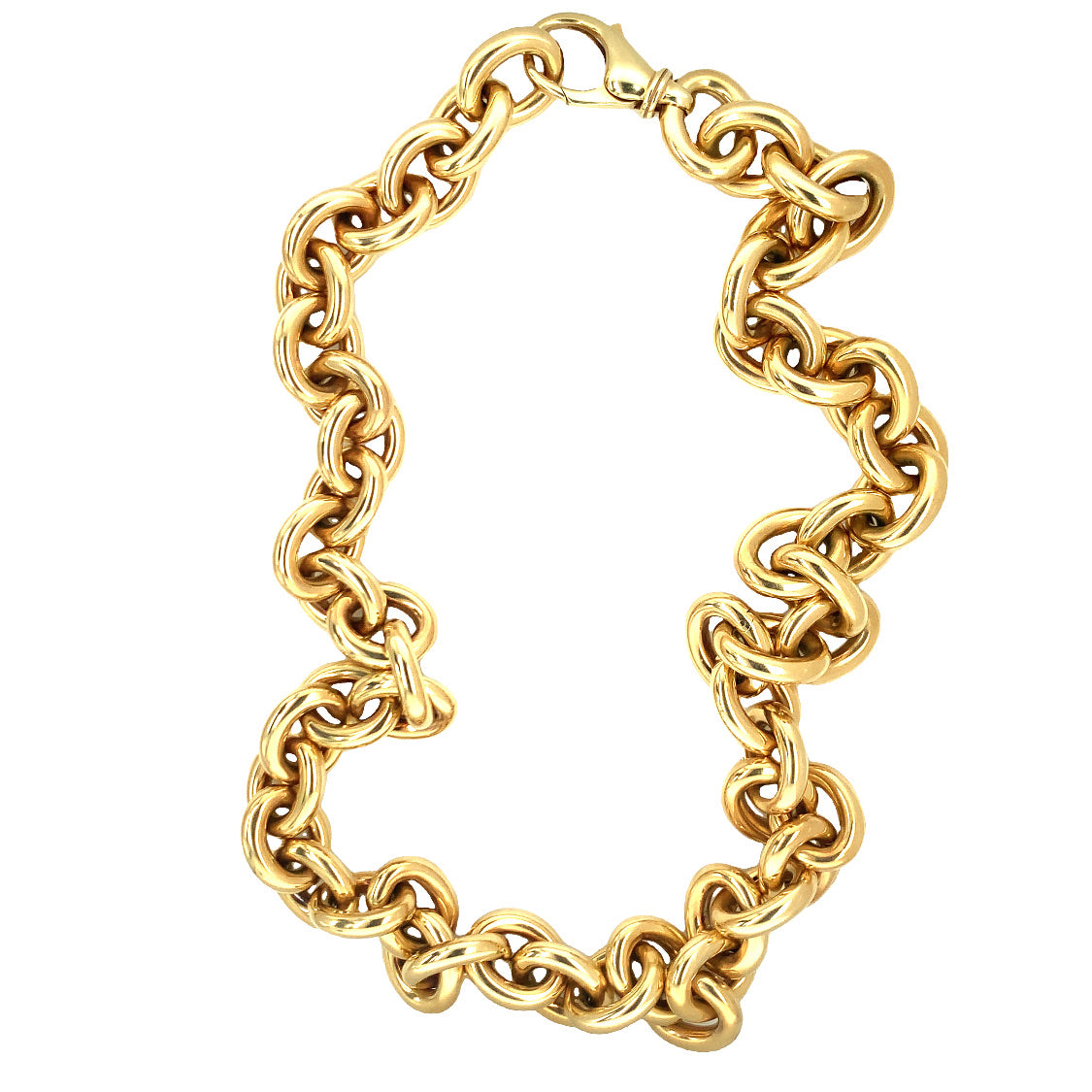 Oval Link 18K Gold Necklace / Bracelet