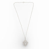 Platinum Diamond and Pearl Pendant, circa 1910