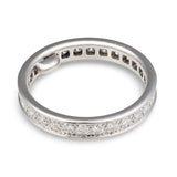 Cartier Diamond Eternity Band, Bead-Set 18K White Gold, F Color VVS2