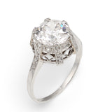Edwardian Old European Cut Diamond Platinum Ring, 1.85ct, Circa 1910